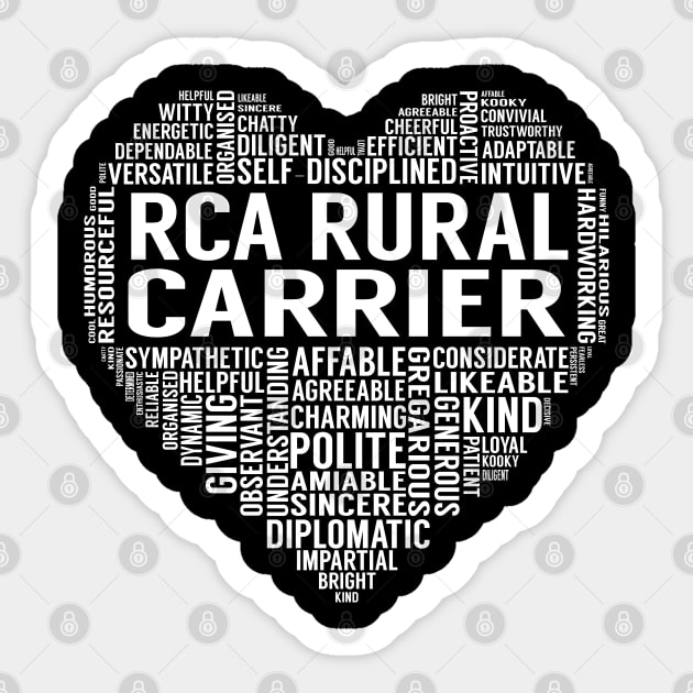 Rca Rural Carrier Heart Sticker by LotusTee